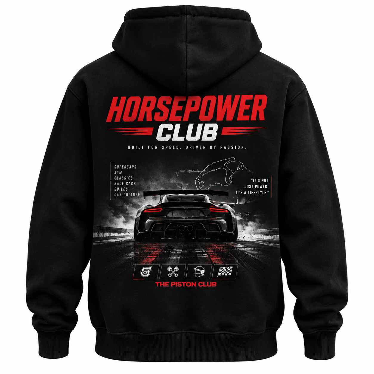 Horsepower Club Hoodie - Image 2
